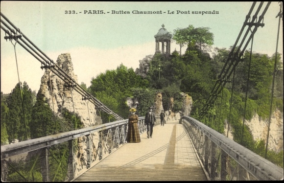pont suspendu buttes chaumont
